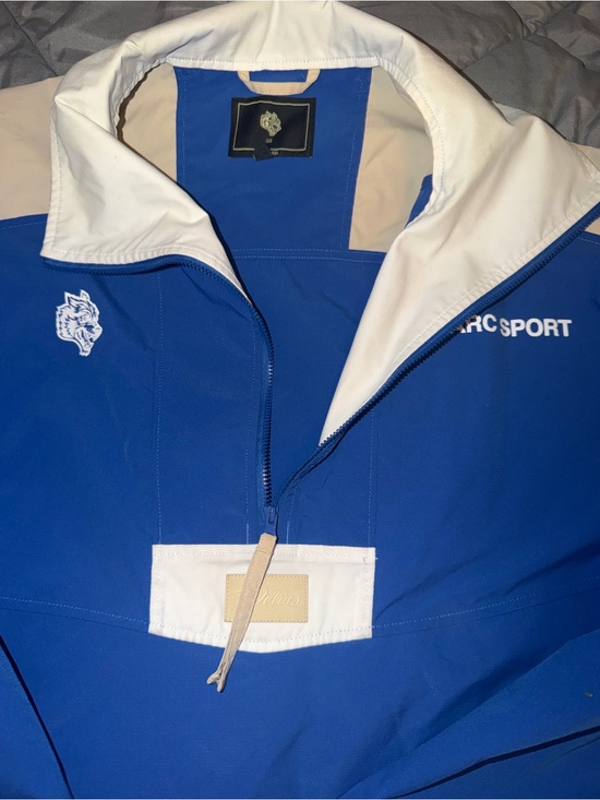 Darc Sport Other - Darc Sport Blue & White Half-Zip Windbreaker